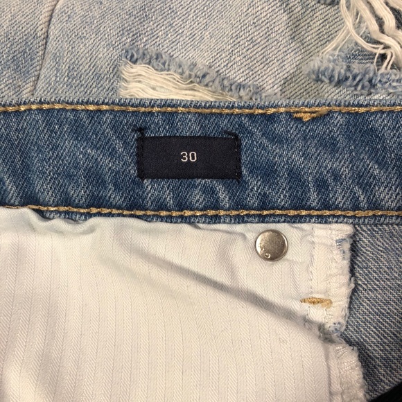Gap distressed high rise jean denim shorts - Picture 6 of 7